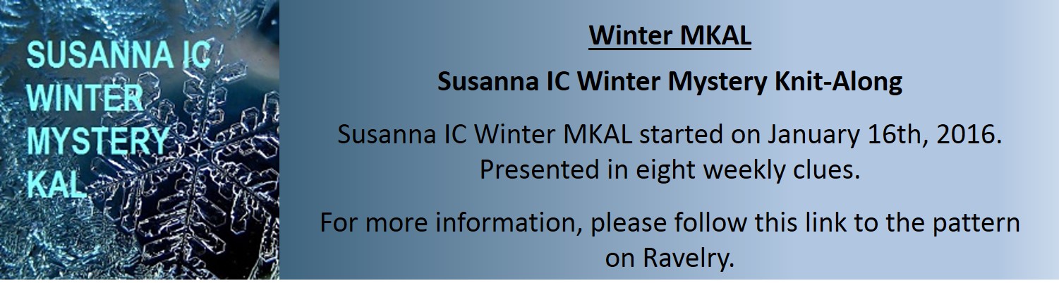 Winter Mystery Knit-A-Long by Susanna IC, photo © Susanna IC, Winter MKAL will be presented in eight weekly clues