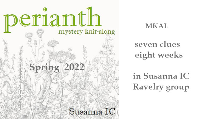 Perianth - Spring 2022 knit-along by Susanna IC; Photo © ArtQualia Designs by Susanna IC
