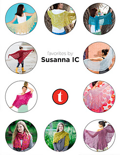 Favorites by Susanna IC e-book, 8 knitting patterns collecton: Arise, Belarra, Brina, Calyx, Rhodora, Safra, Stellaria, Vesna; photo © ArtQualia