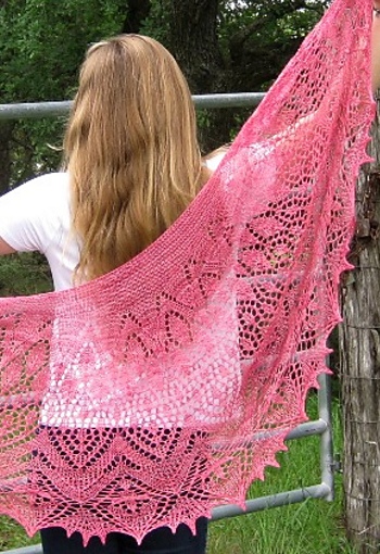 Rhosyn by Susanna IC,Photo &copy; Susanna IC; published in Artqualia Desgns; Spring knitting pattern